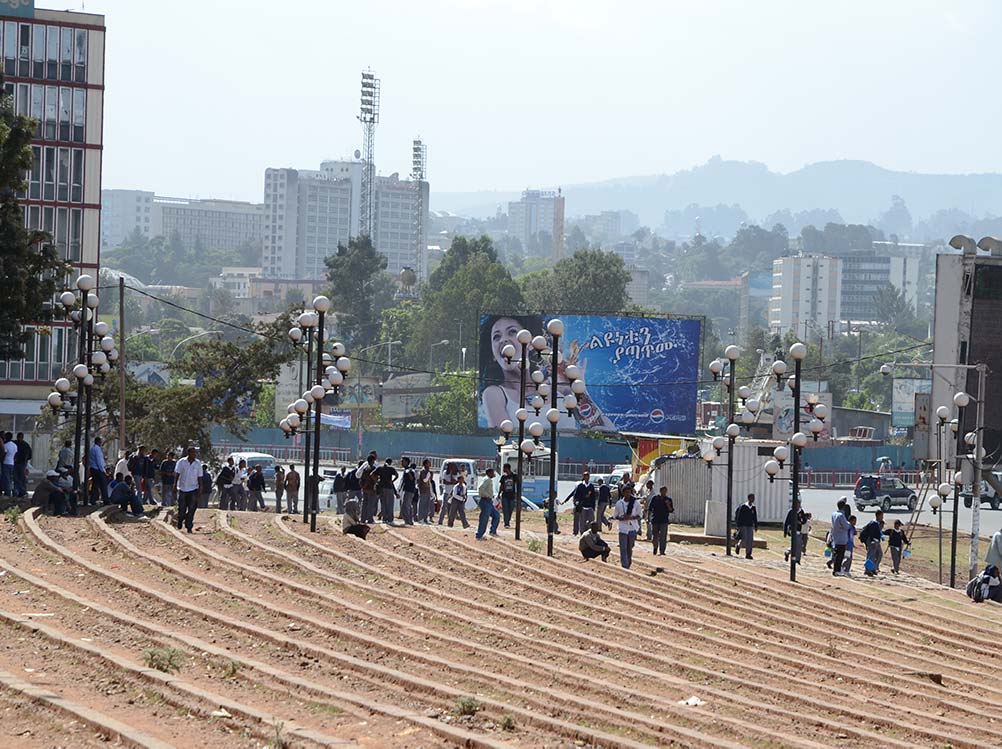 Meskel Square in Addis Abeba in Äthiopien