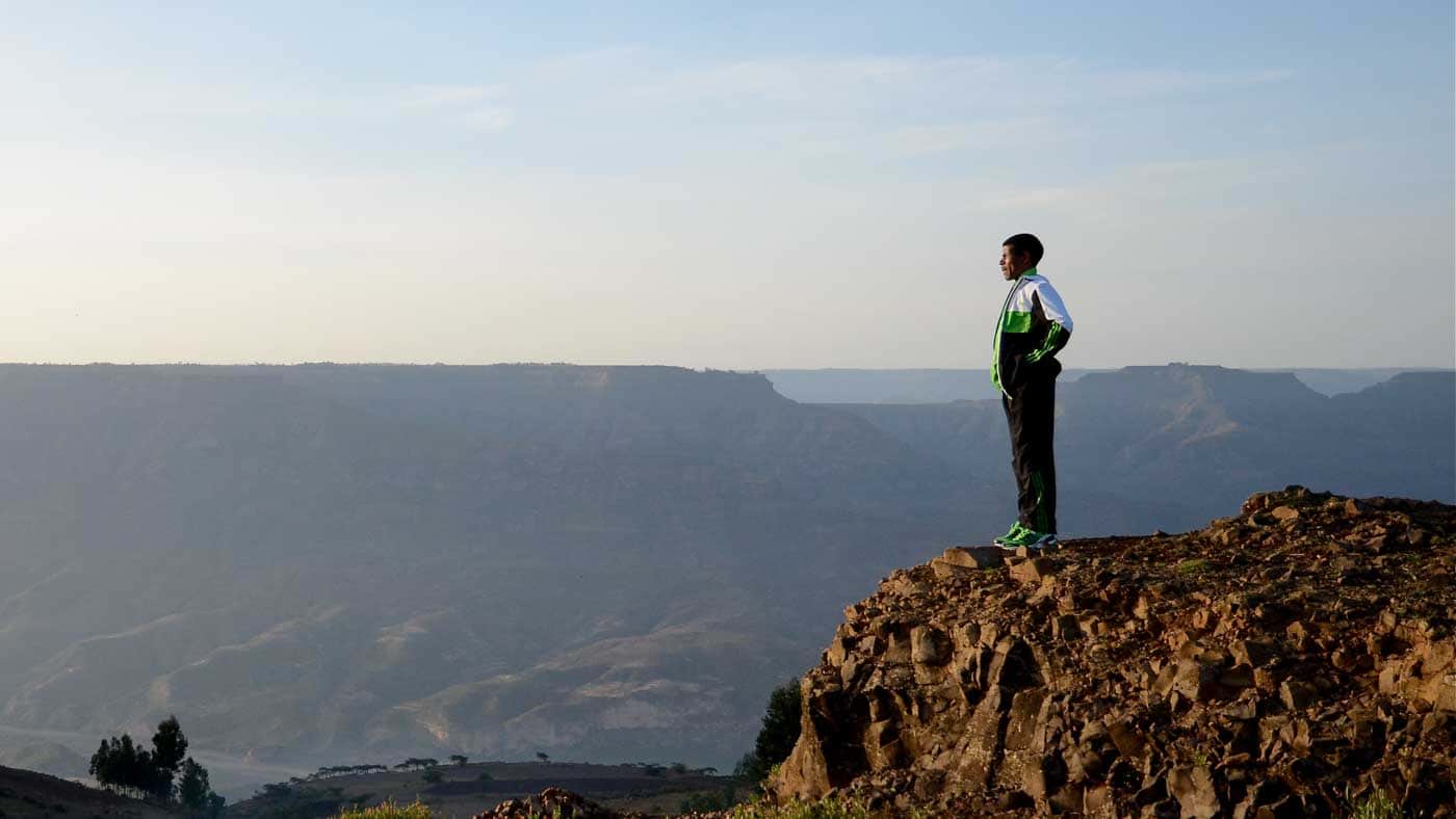 Marathonläufer Haile Gebrselassie als Botschafter von Menschen für Menschen