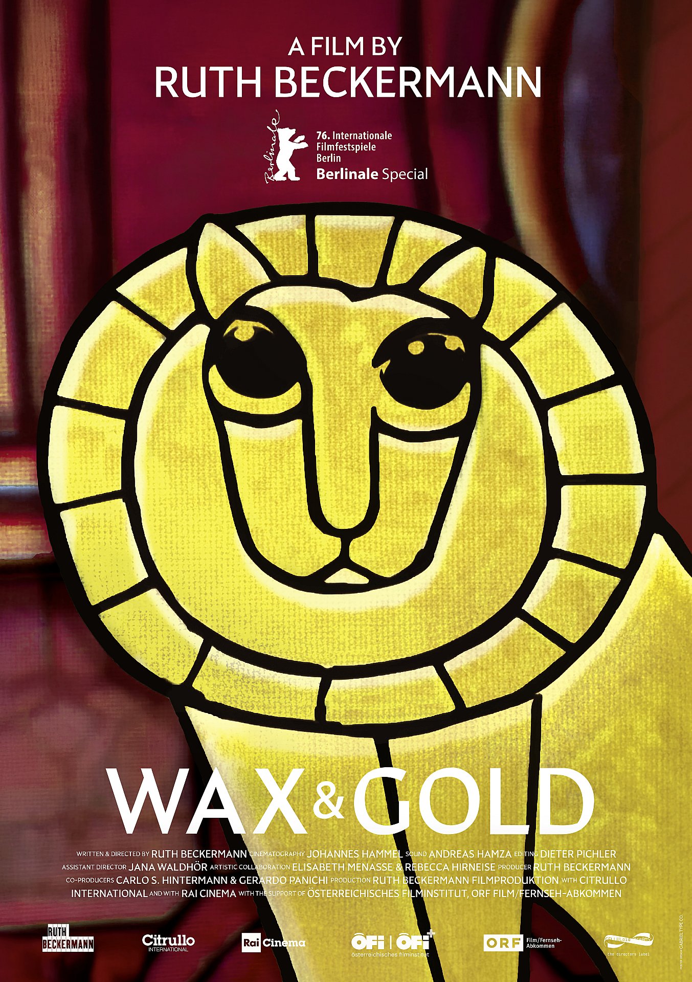 Poster des Dokumentarfilms "Wax & Gold" von Ruth Beckermann