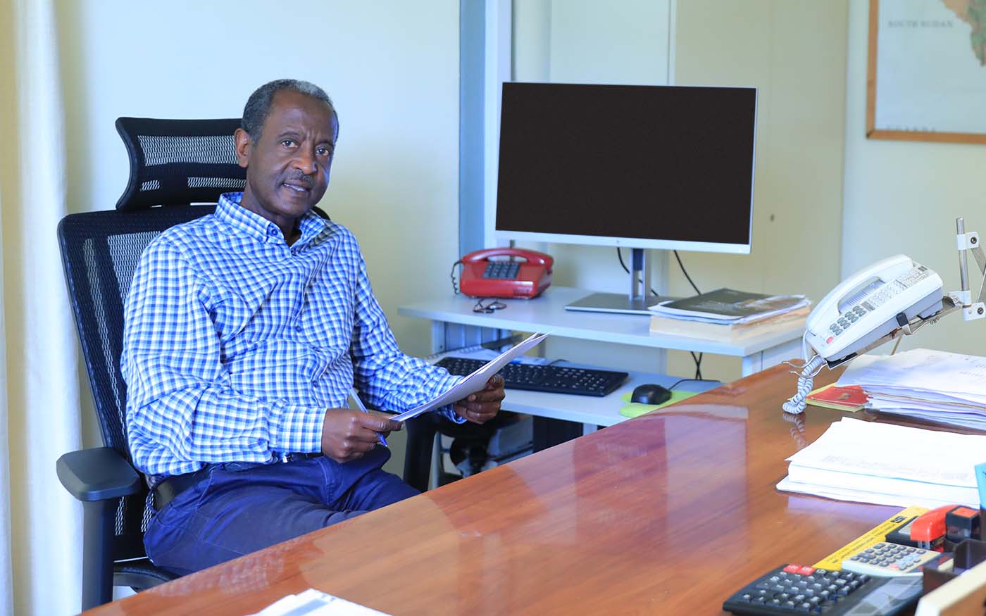 Yilma Taye in seinem Büro in Addis Abeba.