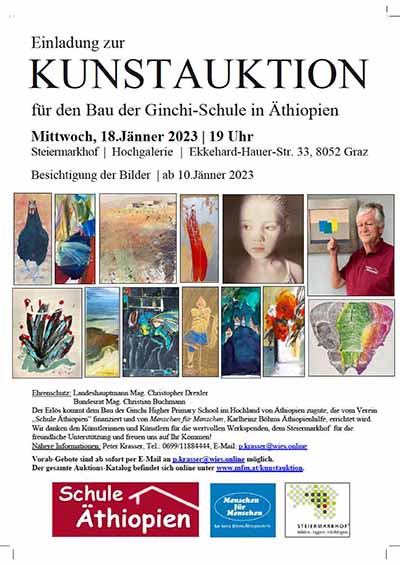 Katalog Kunstauktion Schule Äthiopien 2023