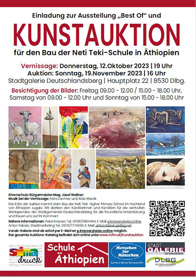 Einladung Kunstauktion Peter Krasser