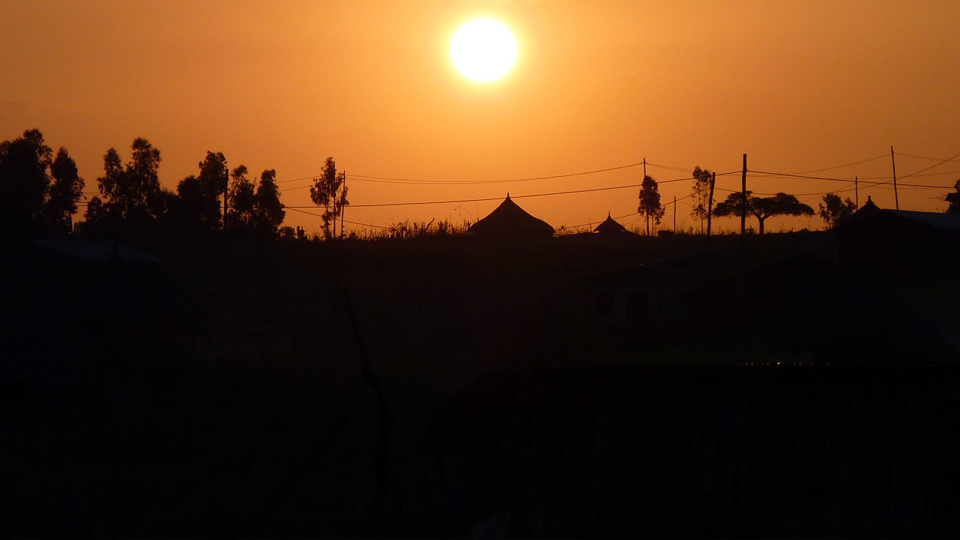 Sonnenuntergang in Äthiopien