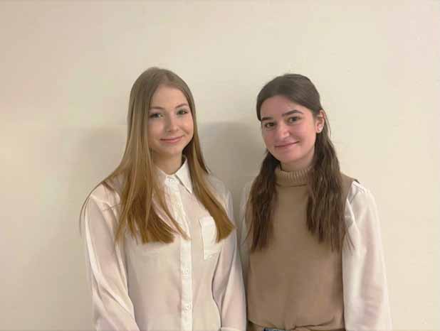 Johanna Nikodem-Eichenhardt und Celina Stelzl, Schülerinnen der HLW Deutschlandsberg
