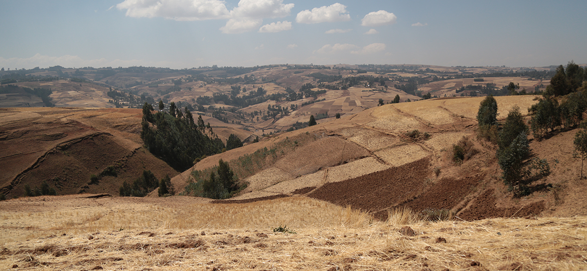 Landschaftsaufnahme aus Äthiopien Jeldu