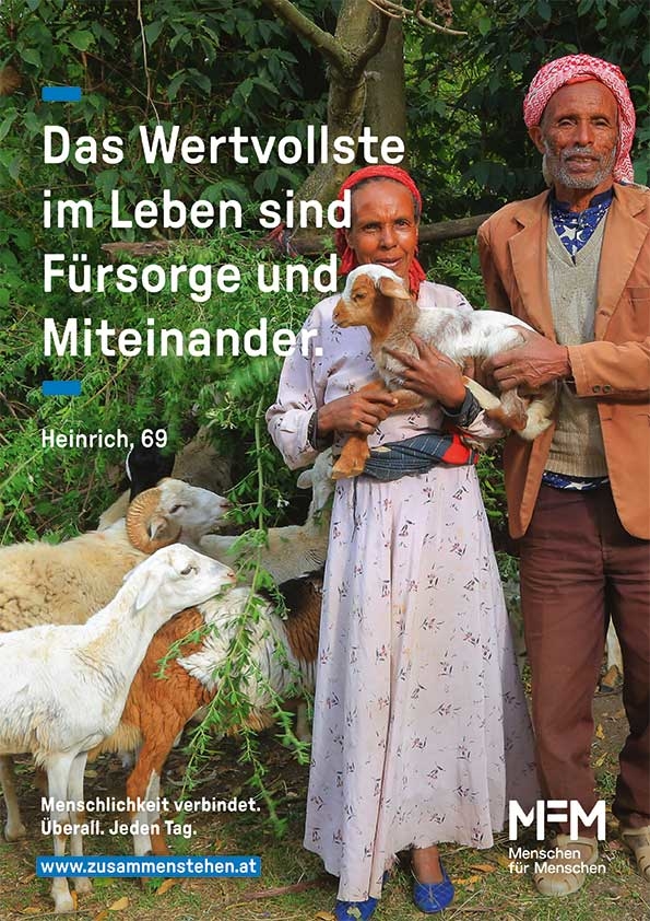Kampagnenmotiv der Organisation „Menschen für Menschen